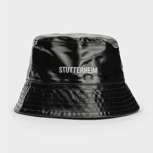 Stutterheim Skärholmen Opal black bucket rain hat small